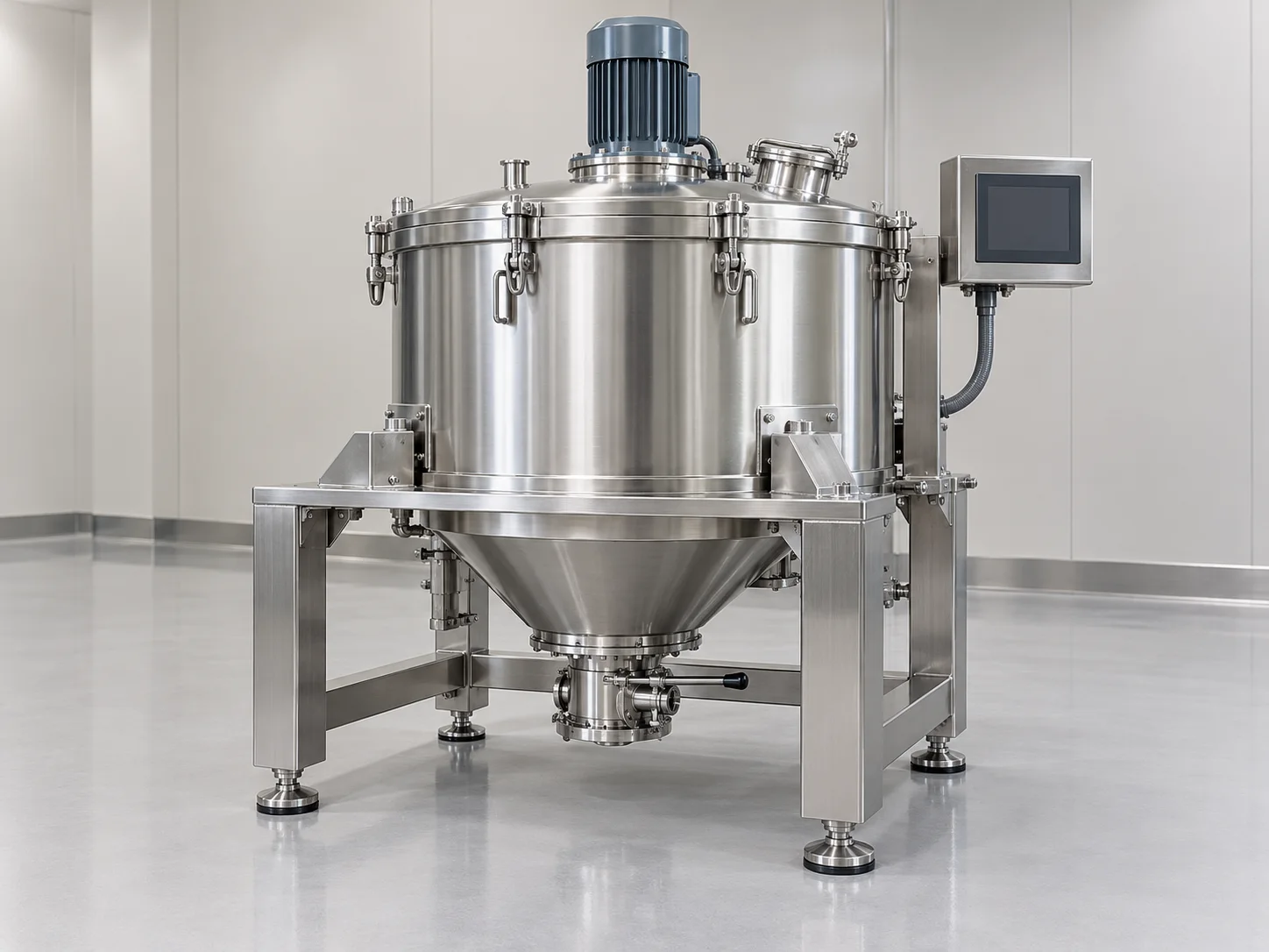 Illustrative bottom-discharge centrifuge concept