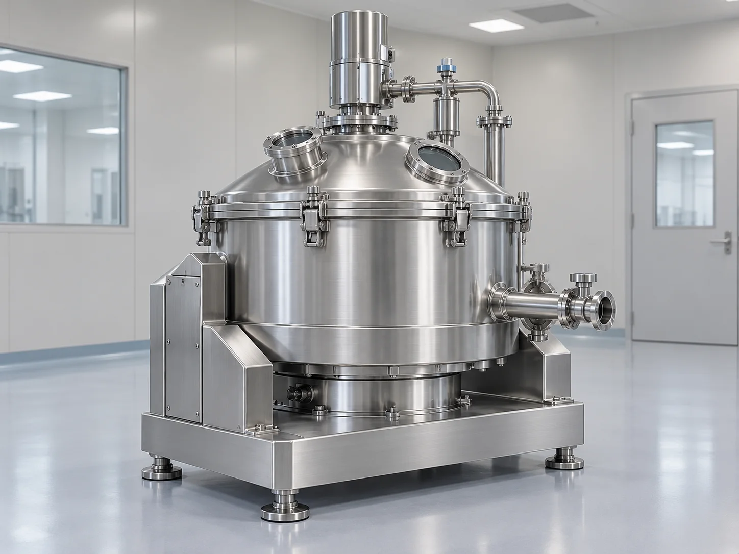 Illustrative enclosed filter centrifuge concept